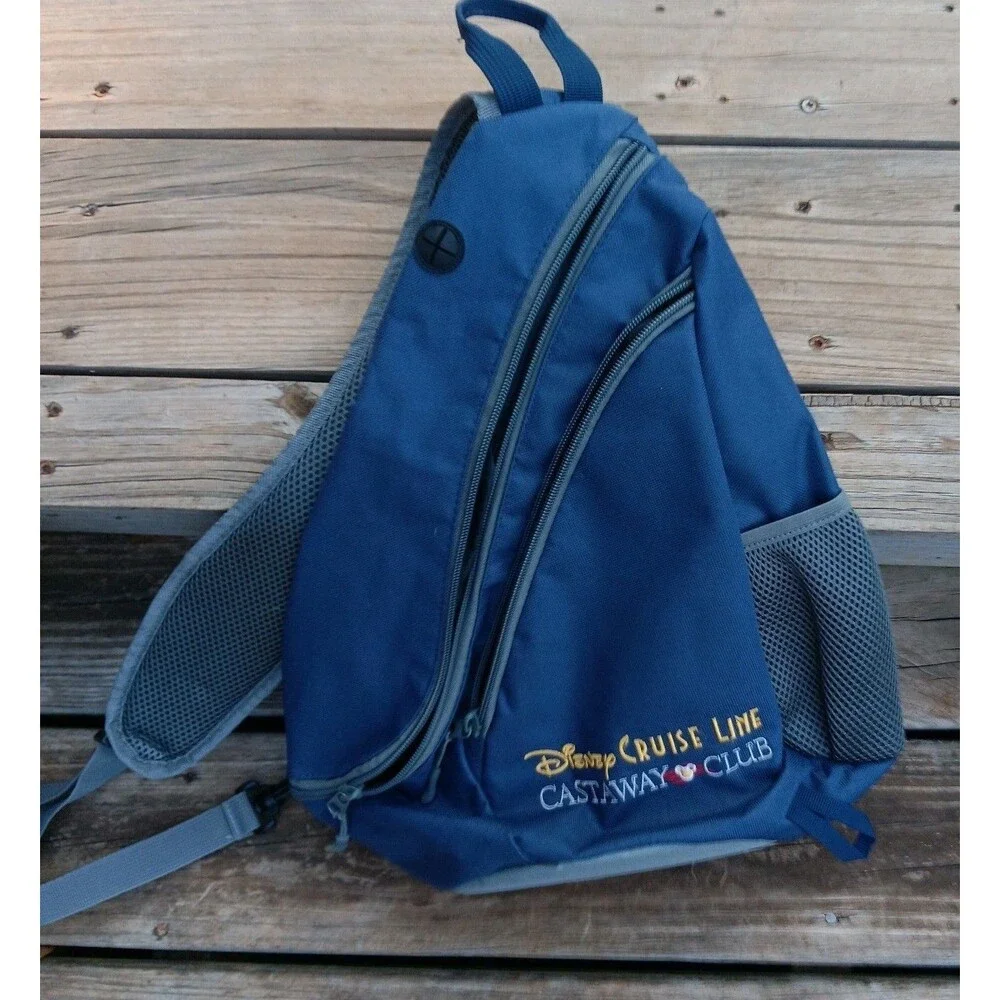 Disney Cruise Line Castaway Club Bag Over The Shoulder Backpack Style Embroidery